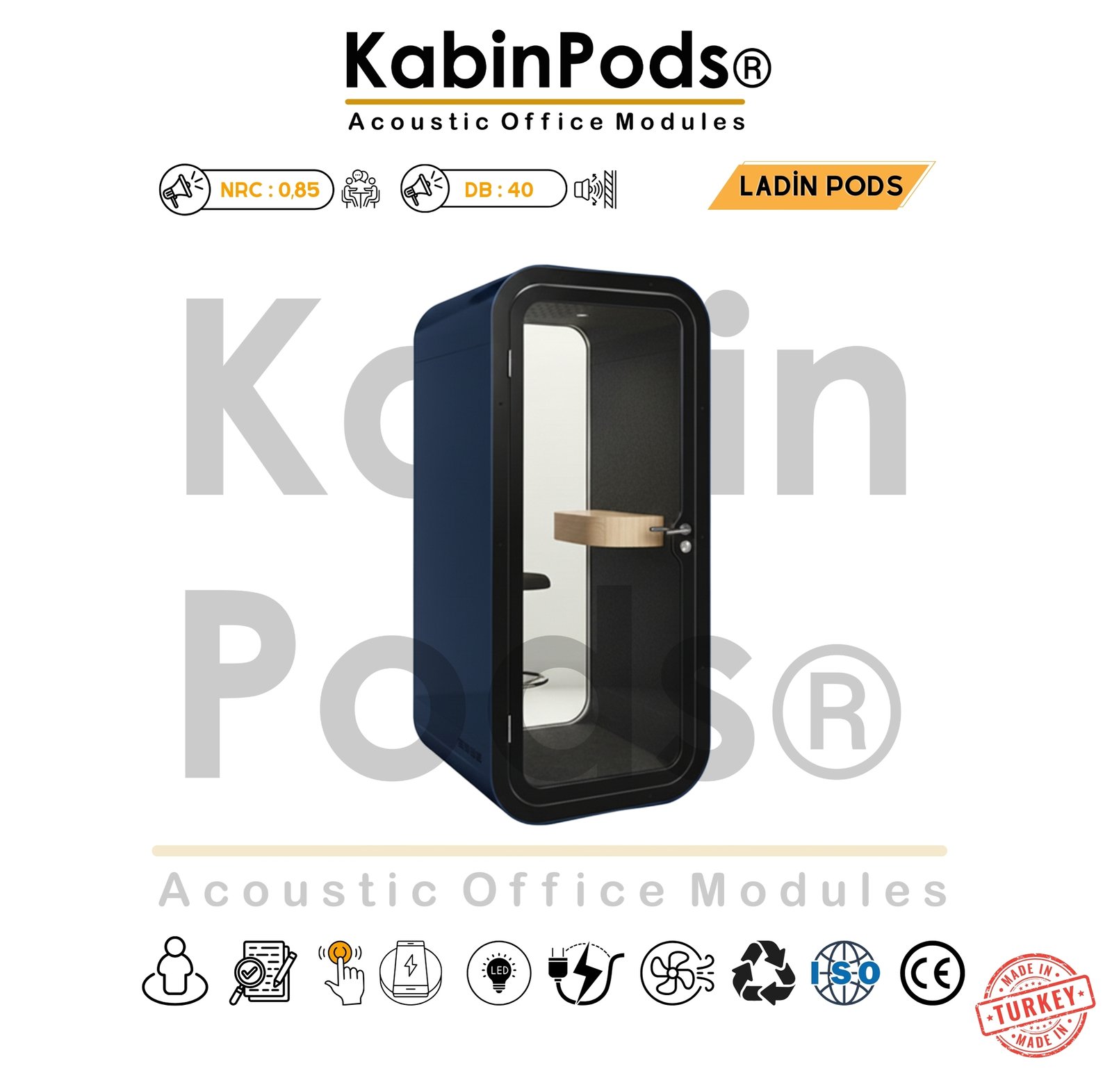 Akustik Telefon Kabini Detay - 18. Görsel - Ses Yalıtım Teknolojisi